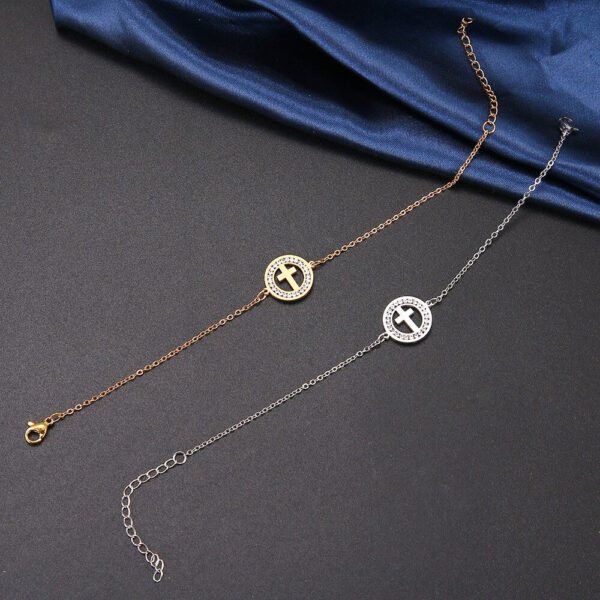 Round Cross Christian Bracelet